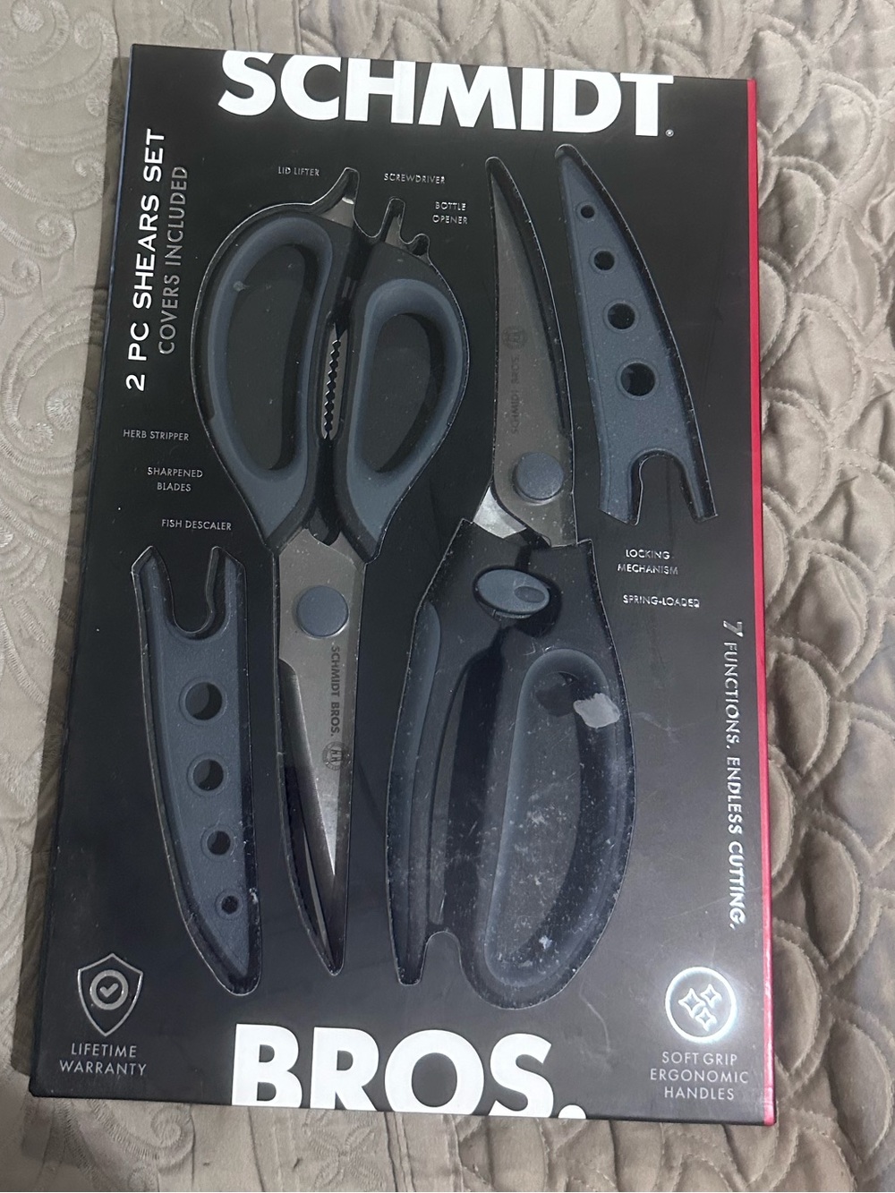 Schmidt Brothers two-piece shears set with covers